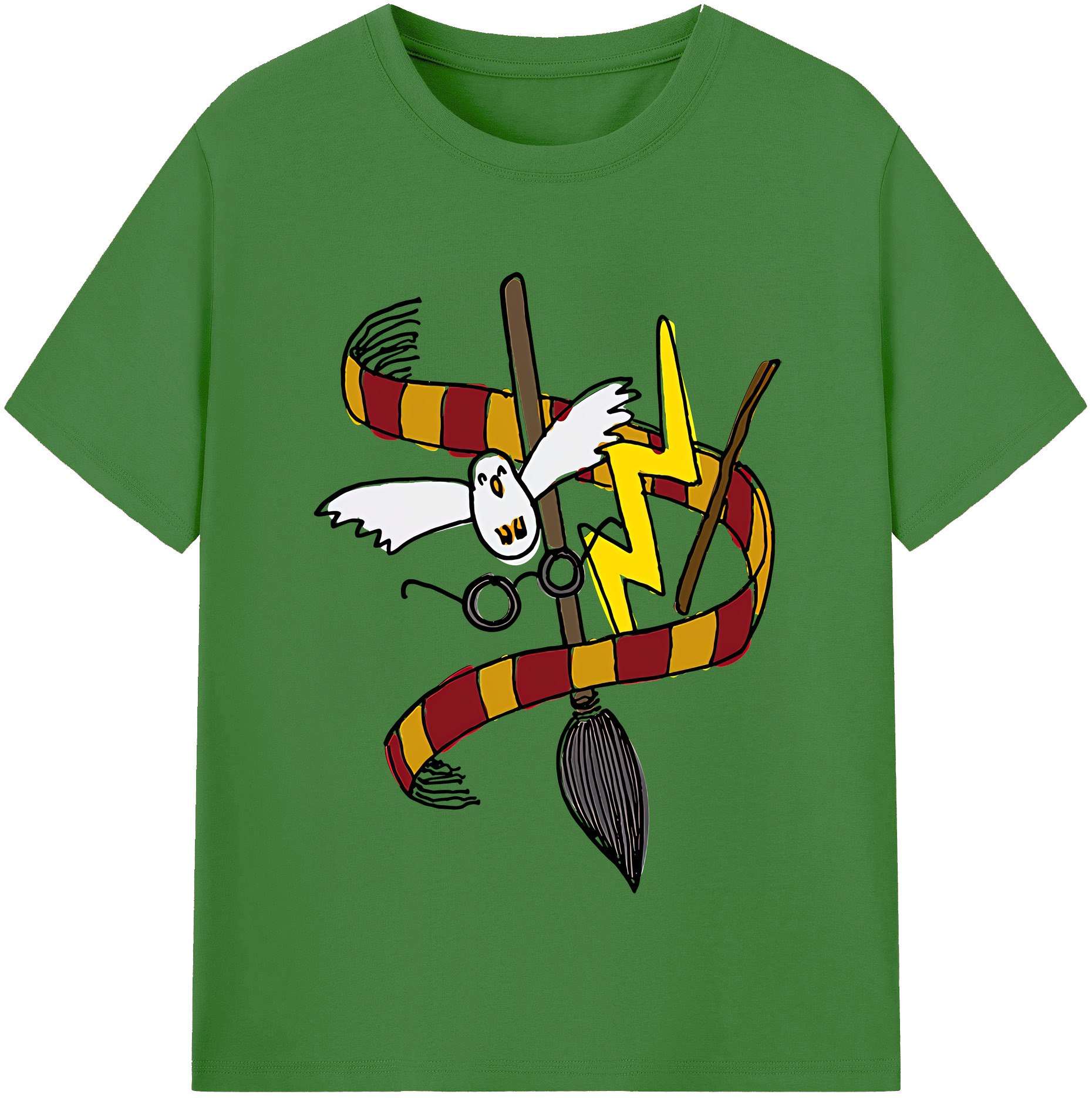 （画像用） Harry Potter ハリー・ポッターシリーズ レディースカジュアルプリントTシャツ（綿100％）